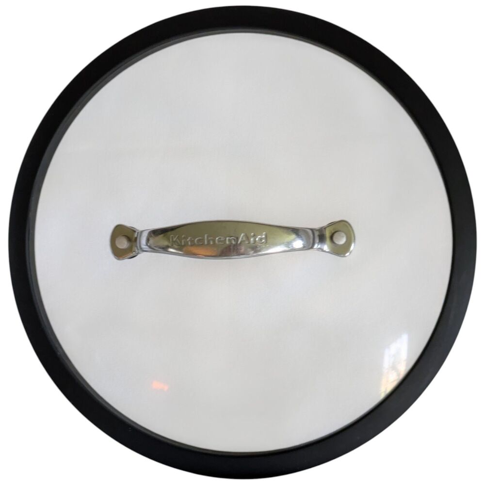 KitchenAid Replacement Cookware Lid Pan Lid Tempered Glass Rubber Edge 10.25"